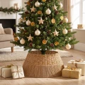 Osłona pod choinkę 70 cm naturalno-złota KAEMINGK 685420