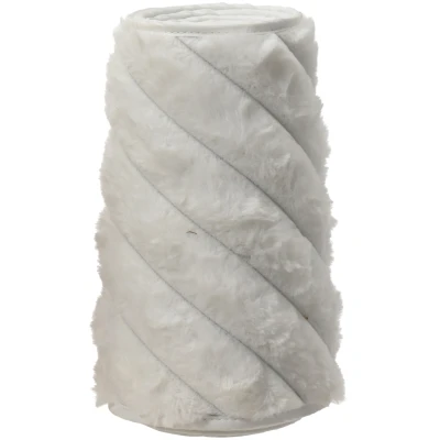 Osłona pod choinkę futerkowa 56x22 cm biała KAEMINGK 513950-1