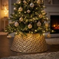 Metalowa osłona pod choinkę 57 cm złota KAEMINGK 685427