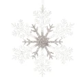 Zawieszka śnieżynka z brokatem 21 cm KAEMINGK 515419