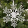 Zawieszka śnieżynka z brokatem 21 cm KAEMINGK 515419