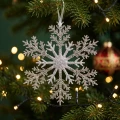 Zawieszka śnieżynka z brokatem 21 cm KAEMINGK 515419