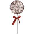 Lizak świąteczny biało-czerwony 28 cm KAEMINGK 457187-1