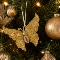 Motyl złota zawieszka choinkowa 12x7,5 cm KAEMINGK 512473