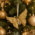 Motyl złota zawieszka choinkowa 12x7,5 cm KAEMINGK 512473