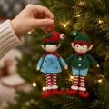 Zawieszka świąteczna elf 17 cm wielokolorowa KAEMINGK 729342-1