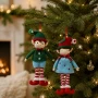 Zawieszka świąteczna elf 17 cm wielokolorowa KAEMINGK 729342-1