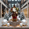 Figurka Mikołaja 60 cm z nartami i latarnią KAEMINGK 547717