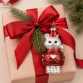 Zawieszka choinkowa kot czerwony 12,8 cm szklana 1 szt. KAEMINGK 124121-3