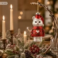 Zawieszka choinkowa kot czerwony 12,8 cm szklana 1 szt. KAEMINGK 124121-3