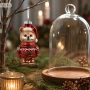 Zawieszka choinkowa kot czerwony 12,8 cm szklana 1 szt. KAEMINGK 124121-5
