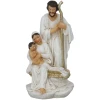 Figurka do szopki Święta Rodzina 12,6 cm biało-złota GOT4476