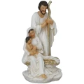 Figurka do szopki Święta Rodzina 12,6 cm biało-złota GOT4476