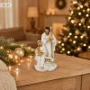 Figurka do szopki Święta Rodzina 12,6 cm biało-złota GOT4476