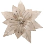 Gwiazda betlejemska szampańska 33 cm na klipsie TEB0928