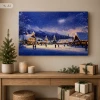 Obraz bożonarodzeniowy LED ze spadającą gwiazdą 60x40 cm OBL3776