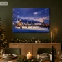 Obraz bożonarodzeniowy LED ze spadającą gwiazdą 60x40 cm OBL3776