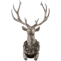 Figurka jelenia 50x38x28 cm srebrna ART-POL 147021