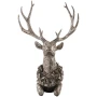 Figurka jelenia 50x38x28 cm srebrna ART-POL 147021