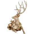 Figurka jeleń złoty 48 cm dekoracyjny ART-POL A185118