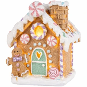 Figurka dekoracja świąteczna domek LED 13x10,5x9,5 cm ART-POL A172225