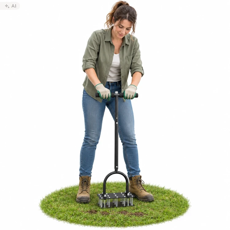 Aerator wertykulator 25 x 11 x 90 cm metalowy 15 kolców LAR0156
