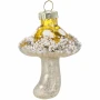 Zawieszka choinkowa złoty muchomor 8,2 cm BOZ7103-1