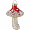 Muchomor czerwony zawieszka szklana 8,2 cm BOZ7103-2