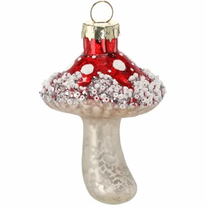 Muchomor czerwony zawieszka szklana 8,2 cm BOZ7103-2