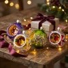 Bombki szklane PRL z reflektorem 6 cm 12 szt. BOZ7547KPL