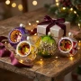 Bombki szklane PRL z reflektorem 6 cm 12 szt. BOZ7547KPL