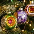 Bombki szklane PRL z reflektorem 6 cm 12 szt. BOZ7547KPL