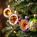 Bombki szklane PRL z reflektorem 6 cm 12 szt. BOZ7547KPL