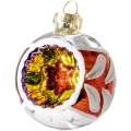Bombki szklane PRL z reflektorem 6 cm 12 szt. BOZ7547KPL