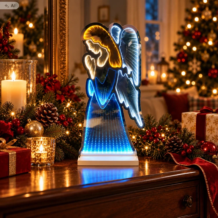 Anioł świąteczny 3D LED efekt INFINITY LUS8537