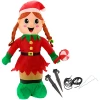 Dmuchany elf dziewczynka 150 cm LED świąteczny SUN8754