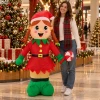 Dmuchany elf dziewczynka 150 cm LED świąteczny SUN8754