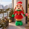 Dmuchany elf dziewczynka 150 cm LED świąteczny SUN8754