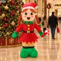 Dmuchany elf dziewczynka 150 cm LED świąteczny SUN8754
