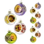 Bombki szklane PRL z reflektorem 6 cm 12 szt. BOZ7547KPL