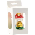 Bombka szklana domek muchomor 10 cm OMI6235