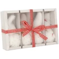 Zawieszki choinkowe materiałowe skrzaty 10 cm 4 szt. TIA0430