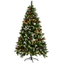 Choinka sztuczna 180 cm 340 LED ośnieżona z szyszkami UMI9056