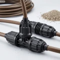 Złączka do linii kroplującej 16 mm 4 bar czarna  BEVO 7038756