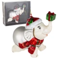 Bombka choinkowa słoń świąteczny 11 cm ART-POL A173357