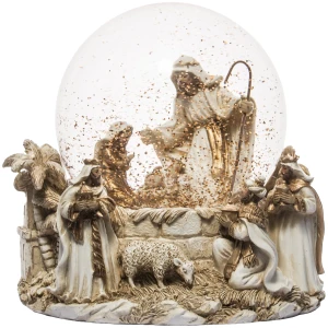 Szklana kula szopka Święta Rodzina 16 cm ART-POL A132113