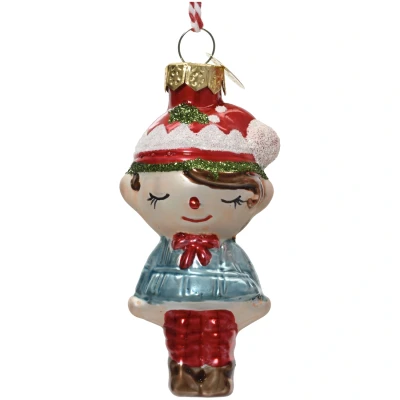 Szklana zawieszka choinkowa Pani Elf 3,8x3x7,5 cm KAEMINGK 129604-1