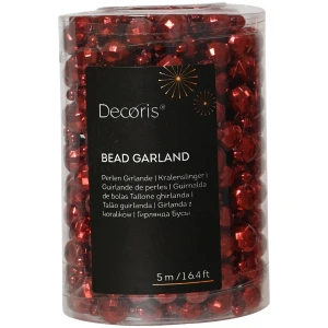 Bordowa błyszcząca girlanda disco 10 mm x 5 m KAEMINGK 000201-1