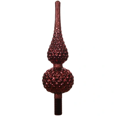 Szpic choinkowy bordowy połysk 30,5 cm KAEMINGK 109003-1