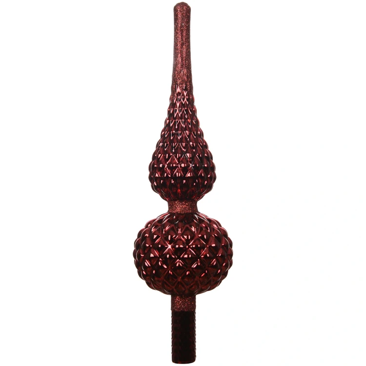 Szpic choinkowy bordowy połysk 30,5 cm KAEMINGK 109003-1